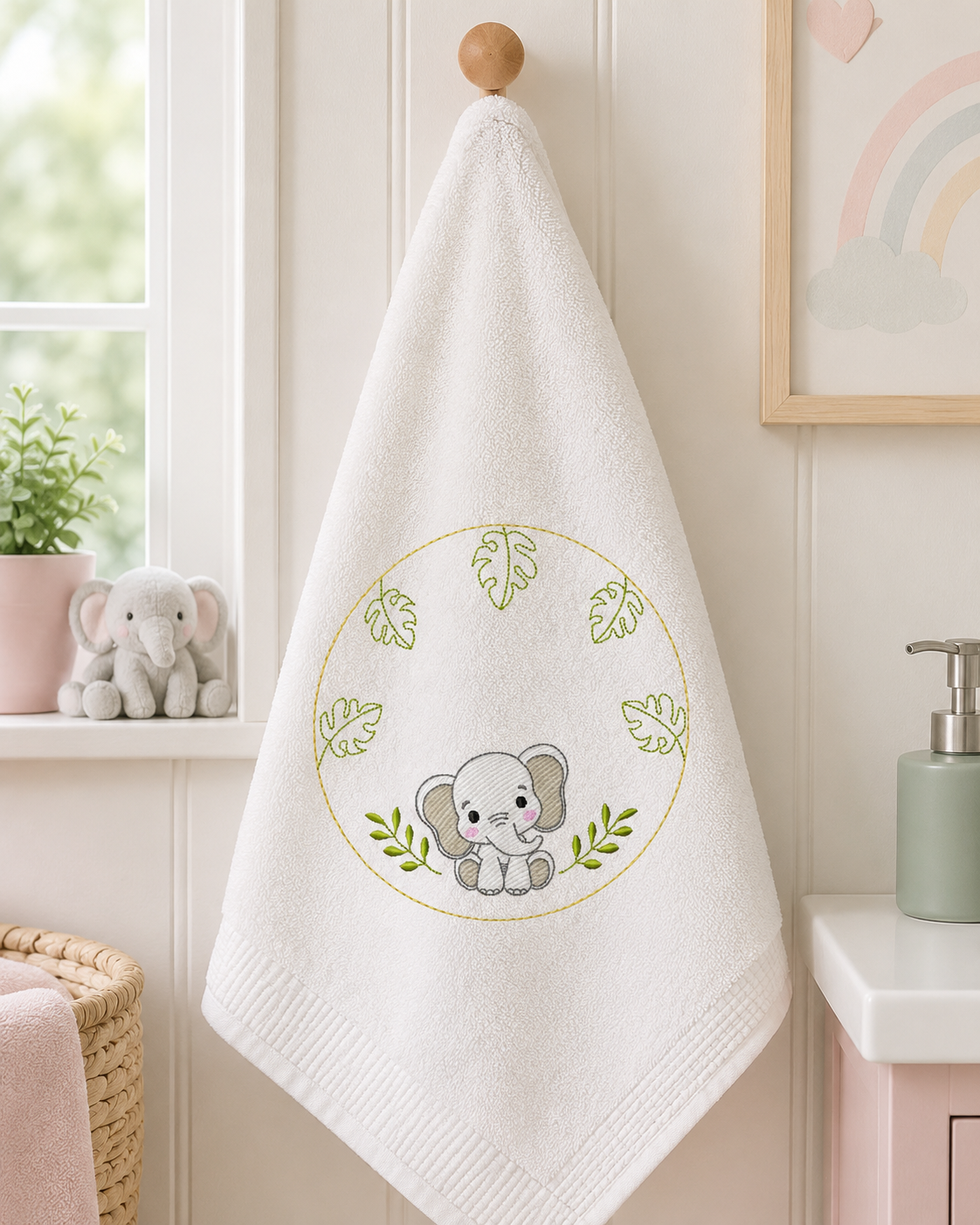 Monogram Frame embroidery design - Boy Birth Announcement machine embroidery pattern - Instant digital download pes jef