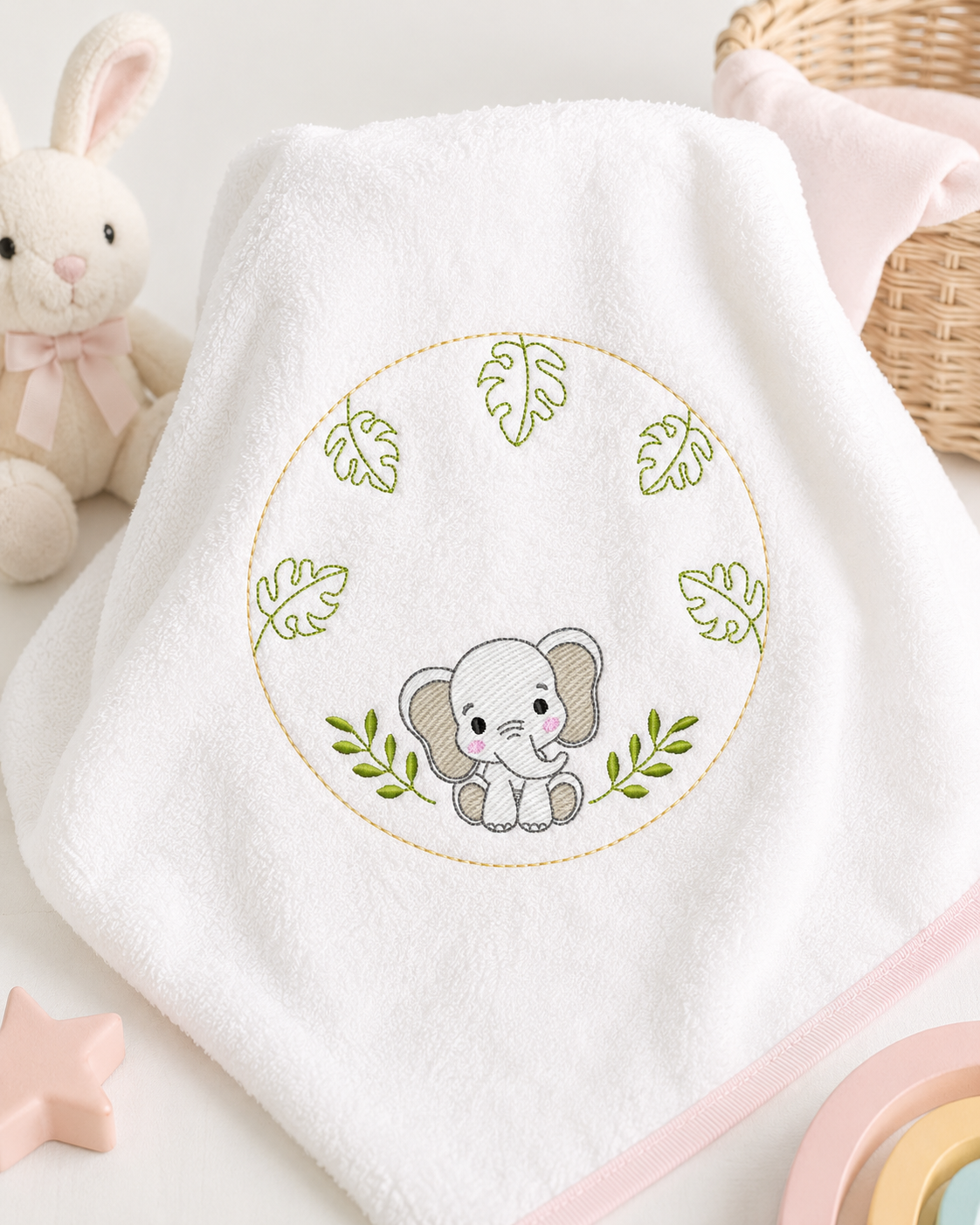 Monogram Frame embroidery design - Boy Birth Announcement machine embroidery pattern - Instant digital download pes jef