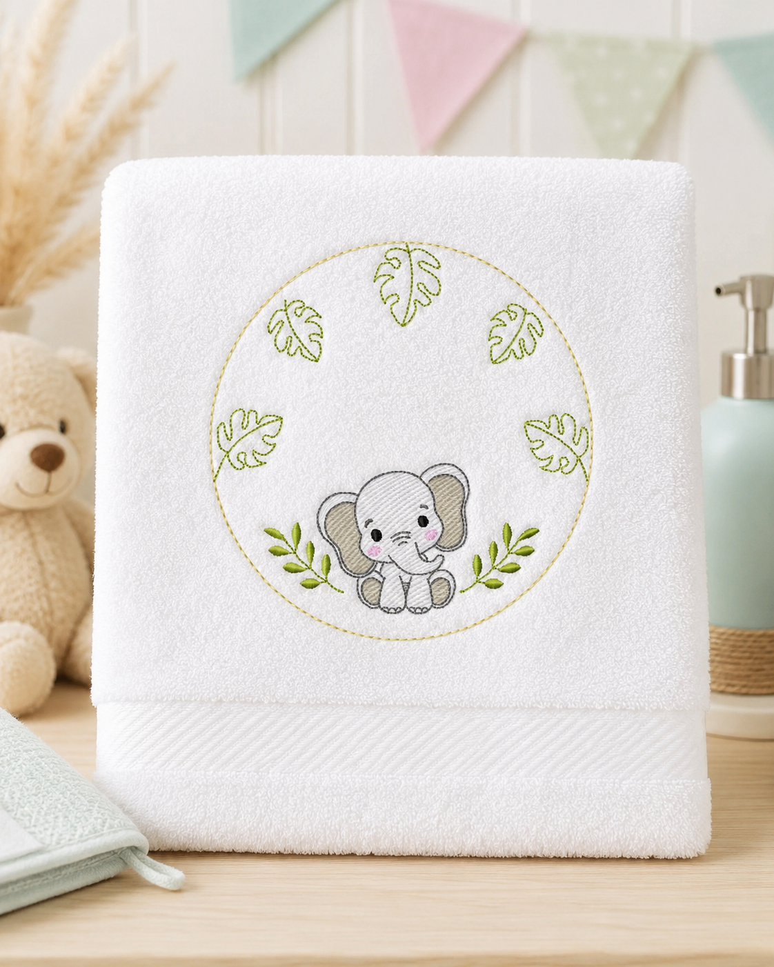 Monogram Frame embroidery design - Boy Birth Announcement machine embroidery pattern - Instant digital download pes jef