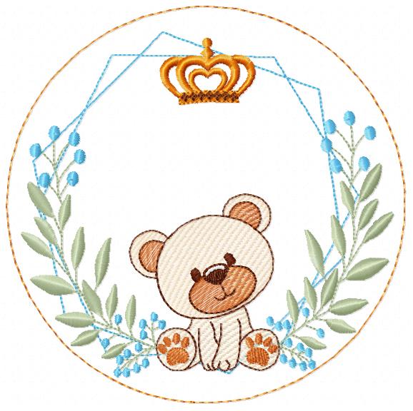 Monogram Frame embroidery design - Boy Birth Announcement machine embroidery pattern - Instant digital download pes jef