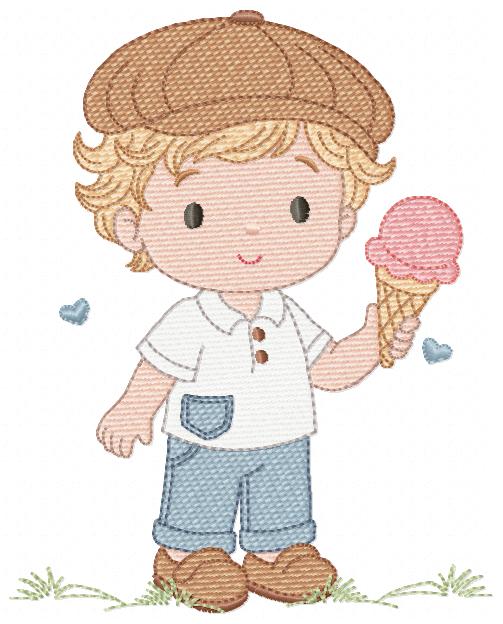 Baby Boy embroidery design - Children machine embroidery pattern - Kid Toy file - Instant digital download pes jef dst (Copy) Marcia Embroidery