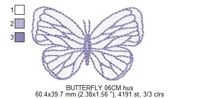 Butterfly embroidery design - Delicate butterfly with hearts machine embroidery pattern - Baby Girl file - Instant digital download pes jef dst (Copy) Marcia Embroidery