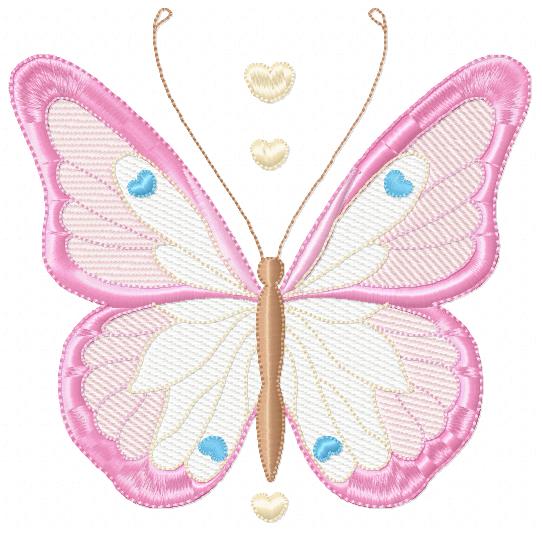Butterfly embroidery design - Delicate butterfly with flowers machine embroidery pattern - Baby Girl file - Instant digital download pes (Copy) Marcia Embroidery