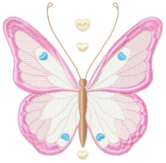 Butterfly embroidery design - Delicate butterfly with flowers machine embroidery pattern - Baby Girl file - Instant digital download pes (Copy) Marcia Embroidery
