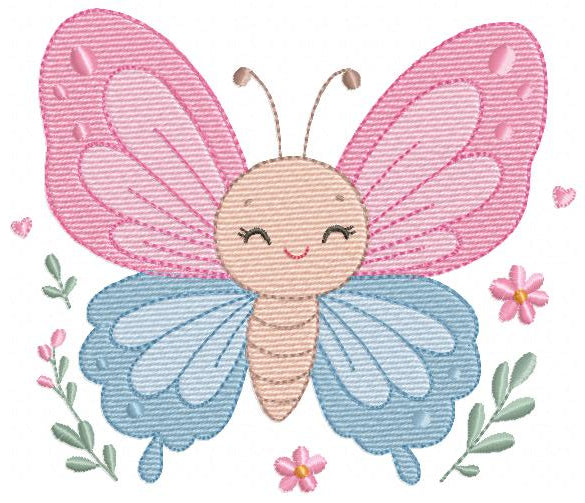 Mini Butterfly embroidery design - Delicate small butterfly machine embroidery pattern - Mini embroidery file - Instant digital download pes (Copy) Marcia Embroidery