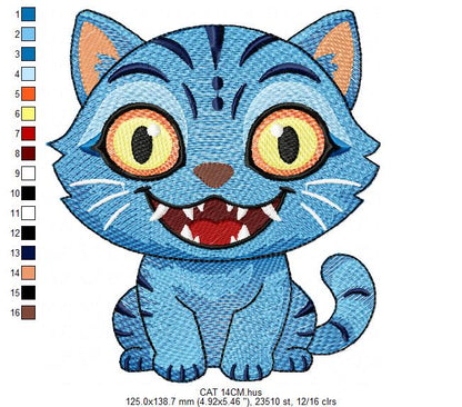 Cat KPop Demon Hunters embroidery design - Kpop Warriors machine embroidery patterns - Baby girl file - Instant digital download (Copy) Marcia Embroidery