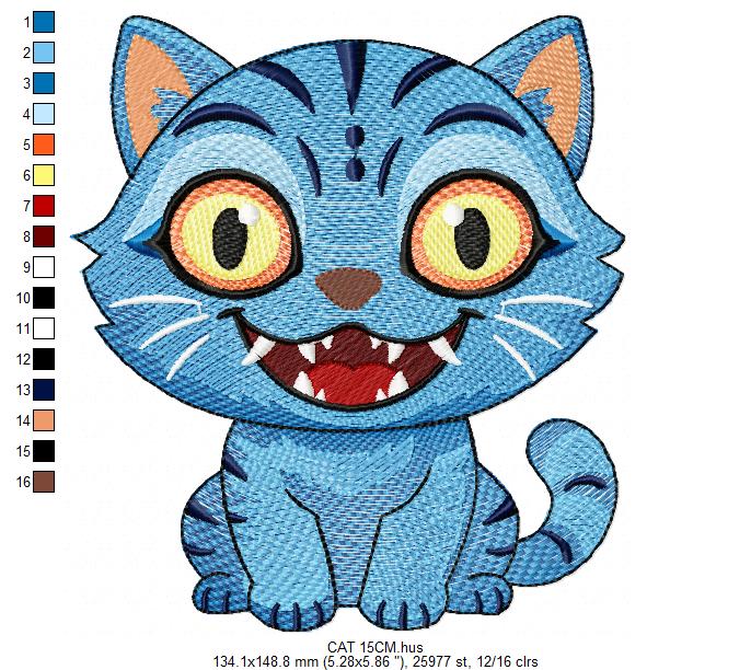 Cat KPop Demon Hunters embroidery design - Kpop Warriors machine embroidery patterns - Baby girl file - Instant digital download (Copy) Marcia Embroidery