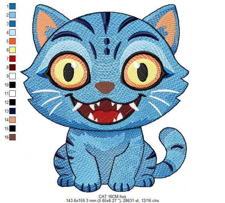 Cat KPop Demon Hunters embroidery design - Kpop Warriors machine embroidery patterns - Baby girl file - Instant digital download (Copy) Marcia Embroidery