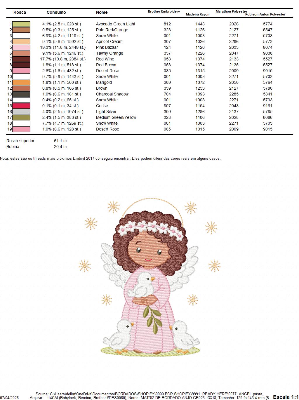 Angel embroidery designs - Angelic Baby girl with doves machine embroidery pattern - Girl with wings and halo file - Instant download pes (Copy) Marcia Embroidery