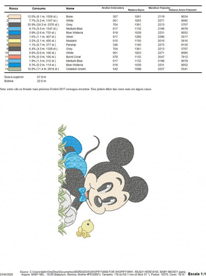Mickey embroidery design - Mickey Mouse machine embroidery pattern - Baby Boy file - Instant digital download pes jef dst (Copy) Marcia Embroidery