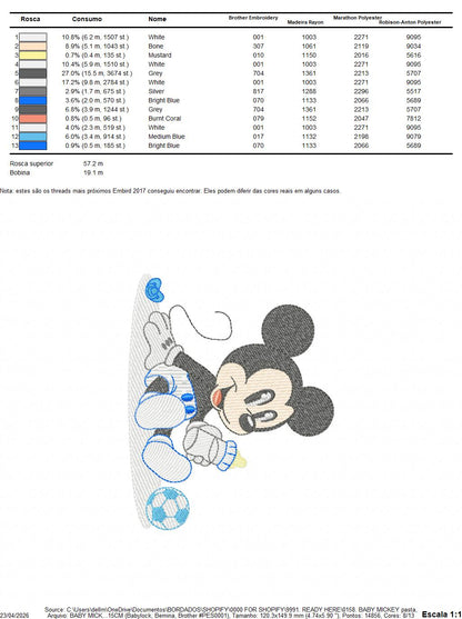 Mickey embroidery design - Mickey Mouse machine embroidery pattern - Baby Boy file - Instant digital download pes jef dst (Copy) Marcia Embroidery