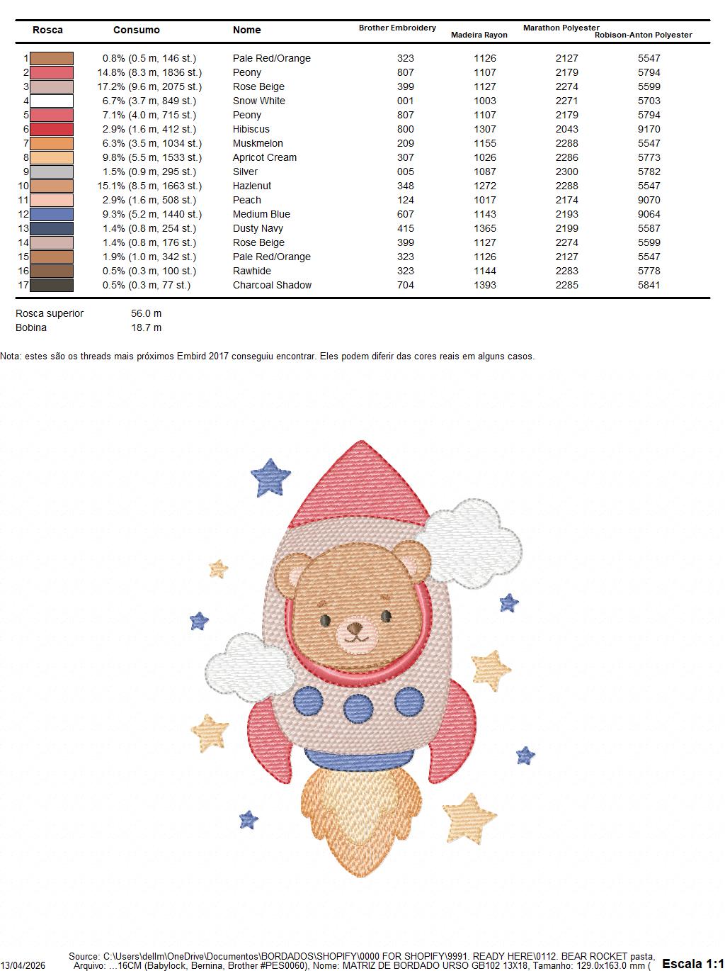 Space Rocket embroidery designs - Rocket with stars machine embroidery pattern - Baby Boy file - Instant digital download pes jef dst (Copy) Marcia Embroidery