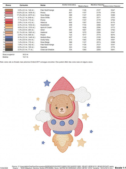 Space Rocket embroidery designs - Rocket with stars machine embroidery pattern - Baby Boy file - Instant digital download pes jef dst (Copy) Marcia Embroidery