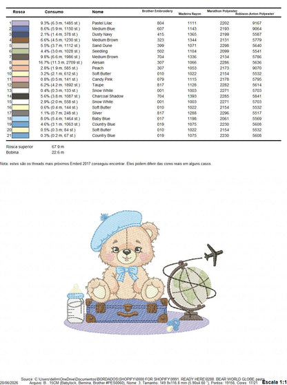 Bear with toys embroidery designs - Bear embroidery design machine embroidery pattern - Baby boy embroidery file - instant download train (Copy) Marcia Embroidery
