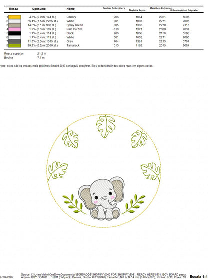 Monogram Frame embroidery design - Boy Birth Announcement machine embroidery pattern - Instant digital download pes jef