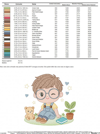 Girl with glasses embroidery designs - Teenager embroidery design machine embroidery pattern - Girl with wavy hair embroidery file download (Copy) Marcia Embroidery