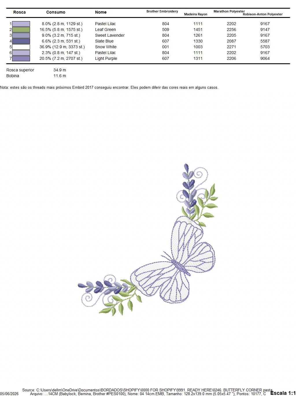 Butterfly embroidery design - Delicate butterfly with laurel frame machine embroidery pattern - Baby Girl file - Instant digital download pes jef dst (Copy) Marcia Embroidery