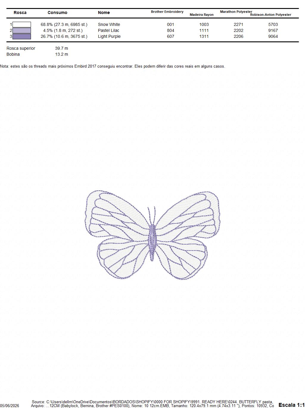 Butterfly embroidery design - Delicate butterfly with hearts machine embroidery pattern - Baby Girl file - Instant digital download pes jef dst (Copy) Marcia Embroidery