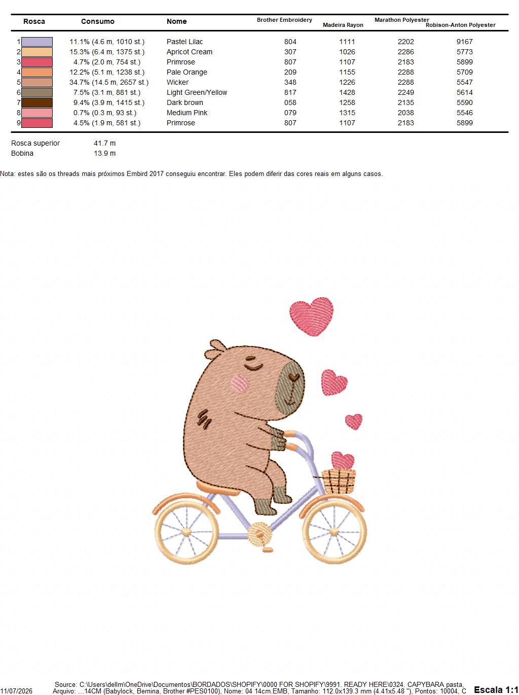 Capybara embroidery design - Water river animal machine embroidery pattern - Baby boy big guinea pig with bow tie file - Instant download pes jef dst hus