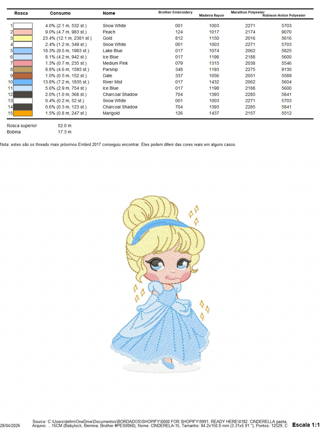 Cindarella embroidery design - Disney Princess machine embroidery patterns - Instant digital download (Copy) (Copy) Marcia Embroidery