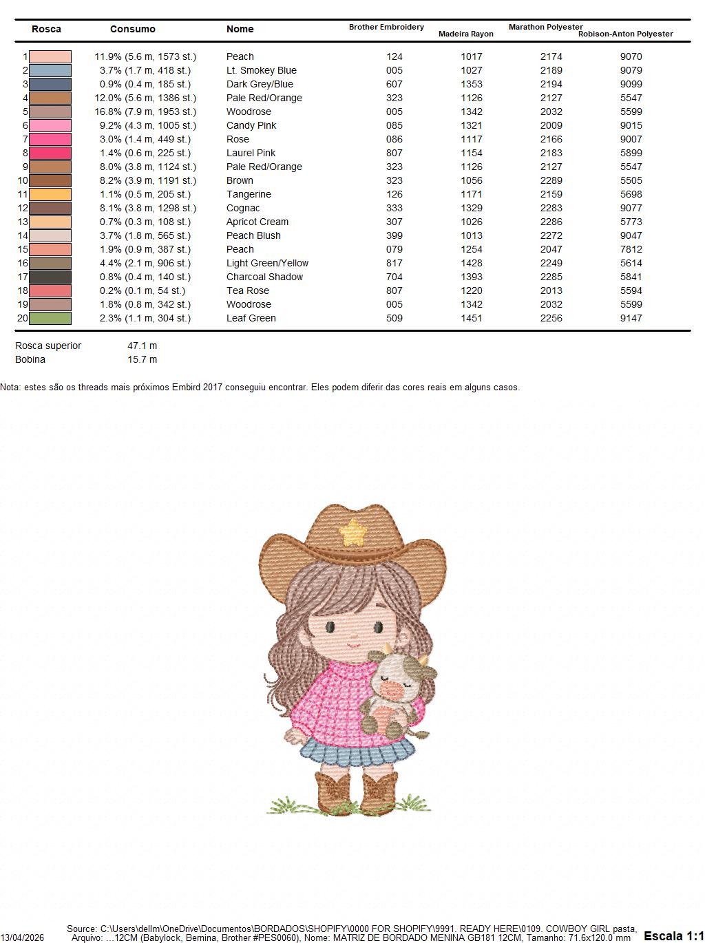 Cowgirl embroidery designs - Cowboy embroidery design machine embroidery pattern - Baby girl embroidery file - Farm cowboy hat wrangler (Copy) Marcia Embroidery