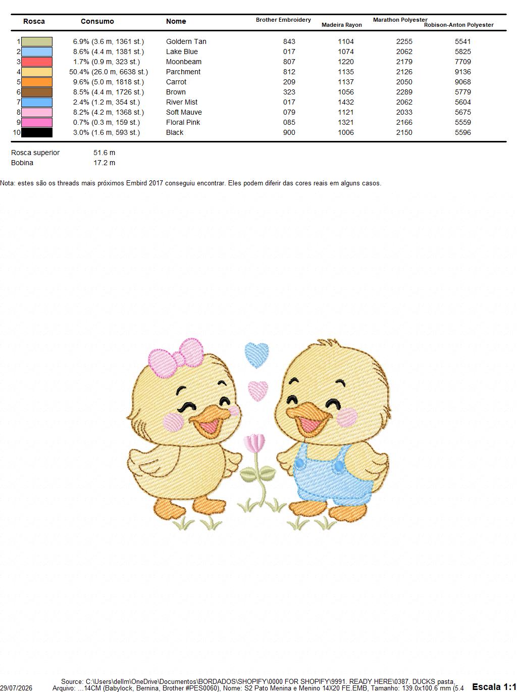 Ducks embroidery design - Lake Water Animals - Baby Boy and Girl - Sister and Brother Twins machine pattern - Instant digital download pes jef dst