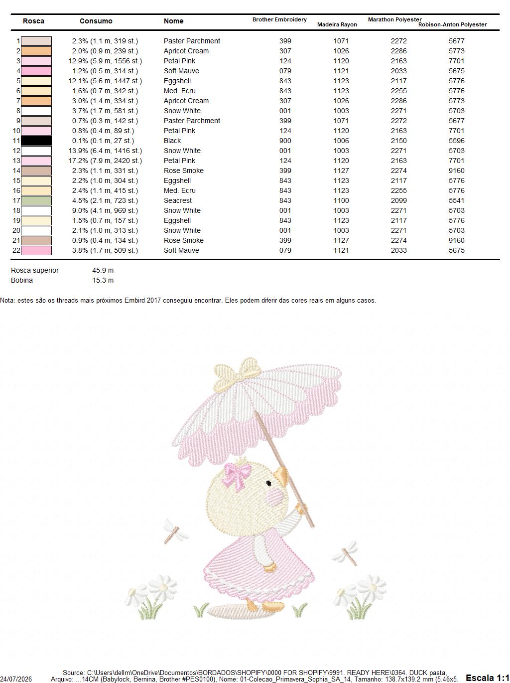 Baby Girl Duck embroidery design - Lake water animal with flowers machine embroidery pattern - Baby Girl file - Instant digital download pes jef