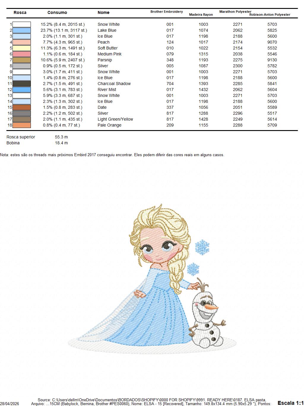 Elsa embroidery design - Disney Princess machine embroidery patterns - Instant digital download (Copy) (Copy) Marcia Embroidery