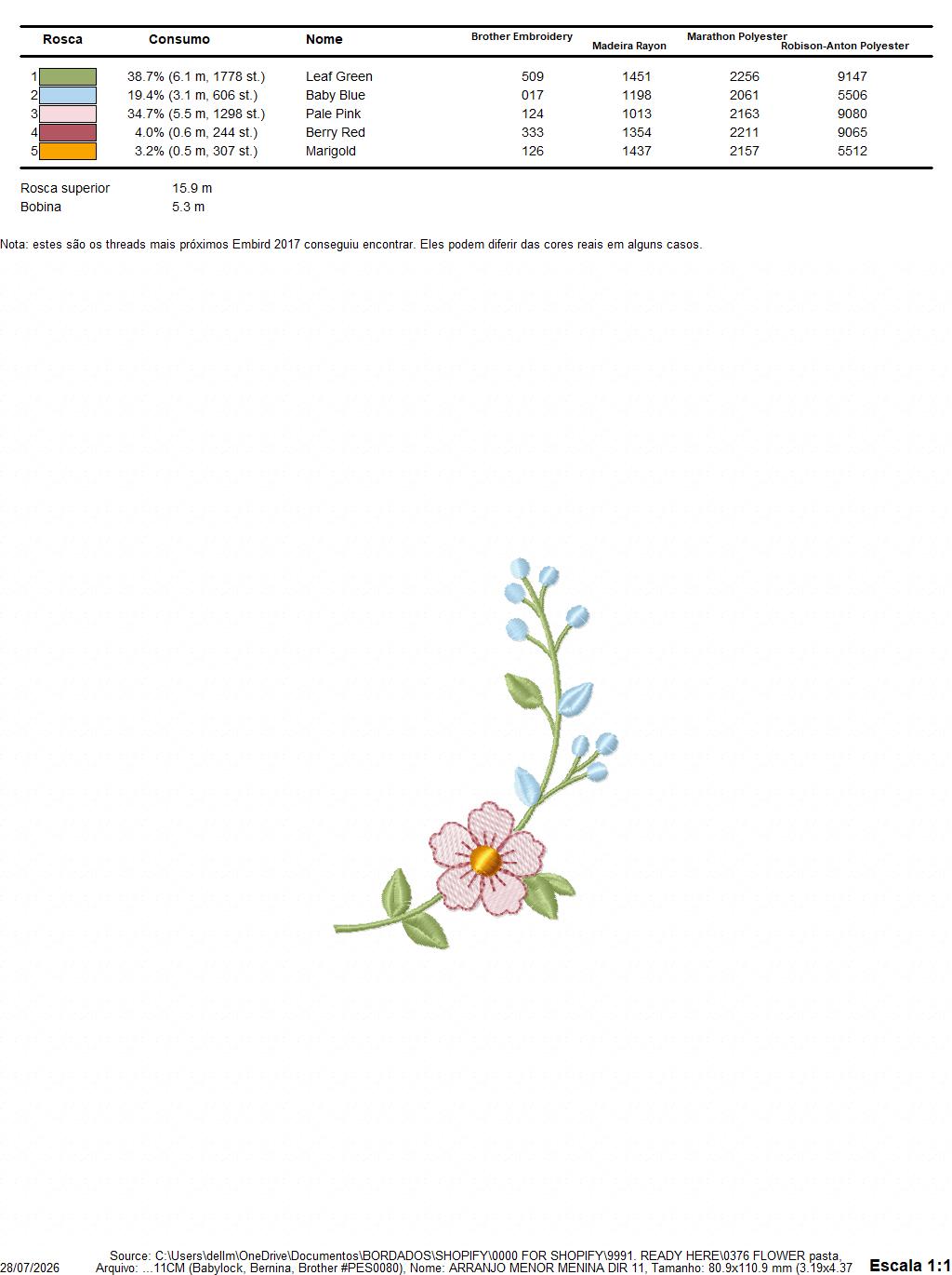 Flower embroidery design - Floral Frame machine embroidery pattern - Floral bouquet Kitchen Towel - Instant digital download