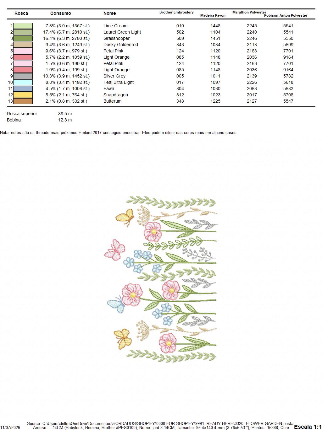 Flower Garden embroidery design - Flower and Butterfly machine embroidery pattern - Floral bouquet Kitchen Towel - Instant digital download pes jef dst
