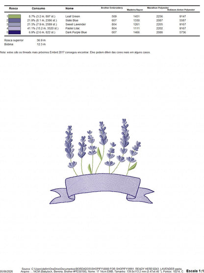 Flower garden embroidery design - Lavender flowers with butterflies machine embroidery pattern -  Kitchen Tea towel - Instant download pes (Copy) Marcia Embroidery
