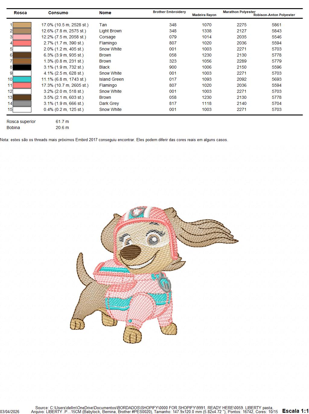 Paw Patrol embroidery designs - Dog Liberty machine embroidery patterns - Baby Girl Boy file - Instant digital download pes jef dst exp hus vp3 - Zuma Chase Rubble Skye Marshall Everest Ryder Rocky Marcia Embroidery