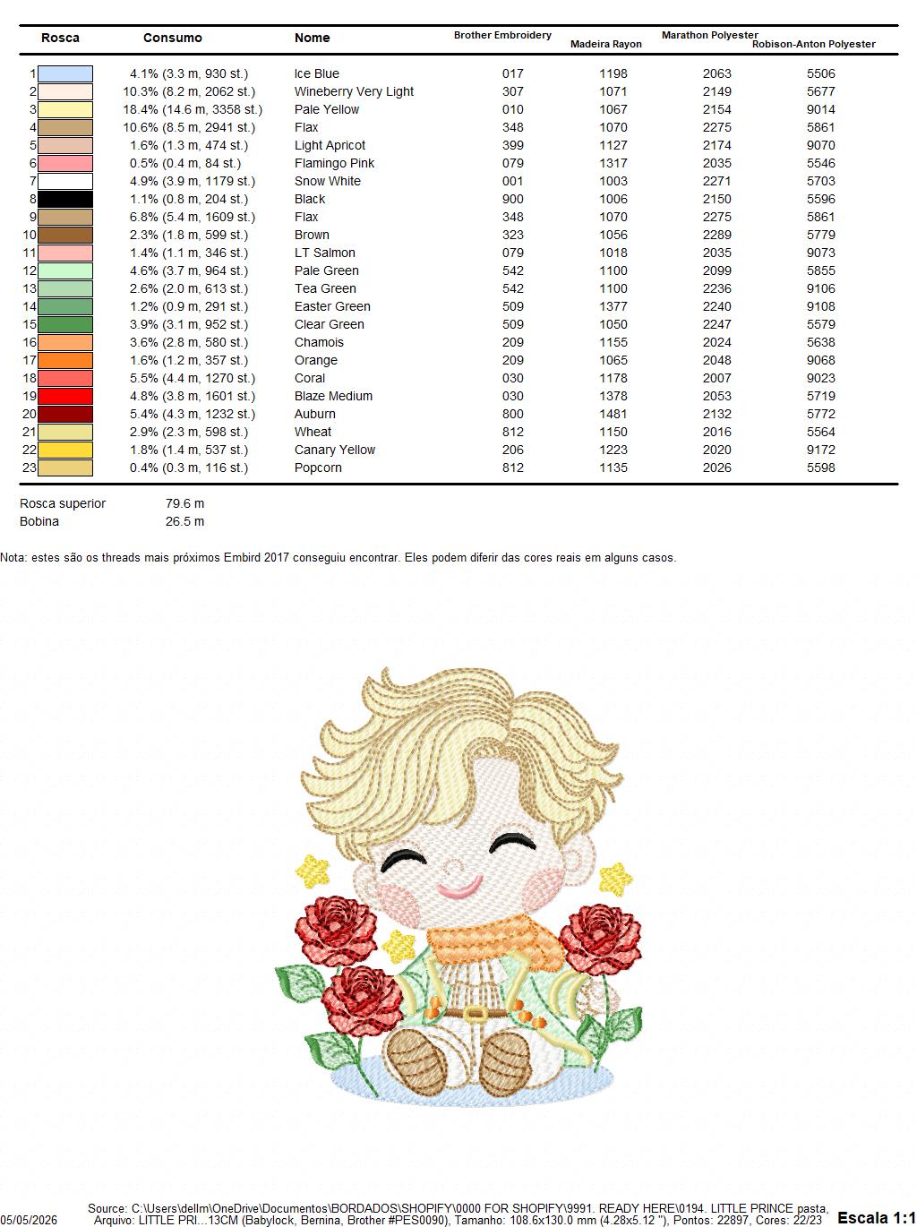 The Little Prince embroidery design - Little Prince with red roses machine embroidery pattern - Baby boy and girl Fairytale file - Instant digital download pes jef Marcia Embroidery
