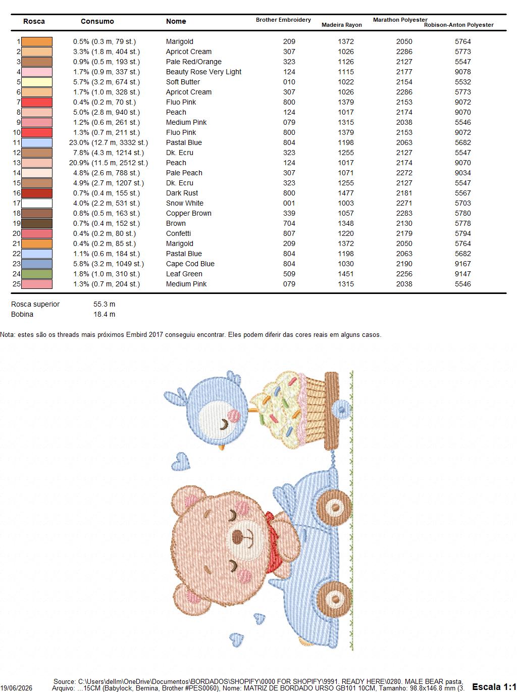 Bear with F1 car embroidery designs - F1 Pilot Bear machine embroidery pattern - Baby boy file - Instant digital download pes jef dst hus (Copy) Marcia Embroidery