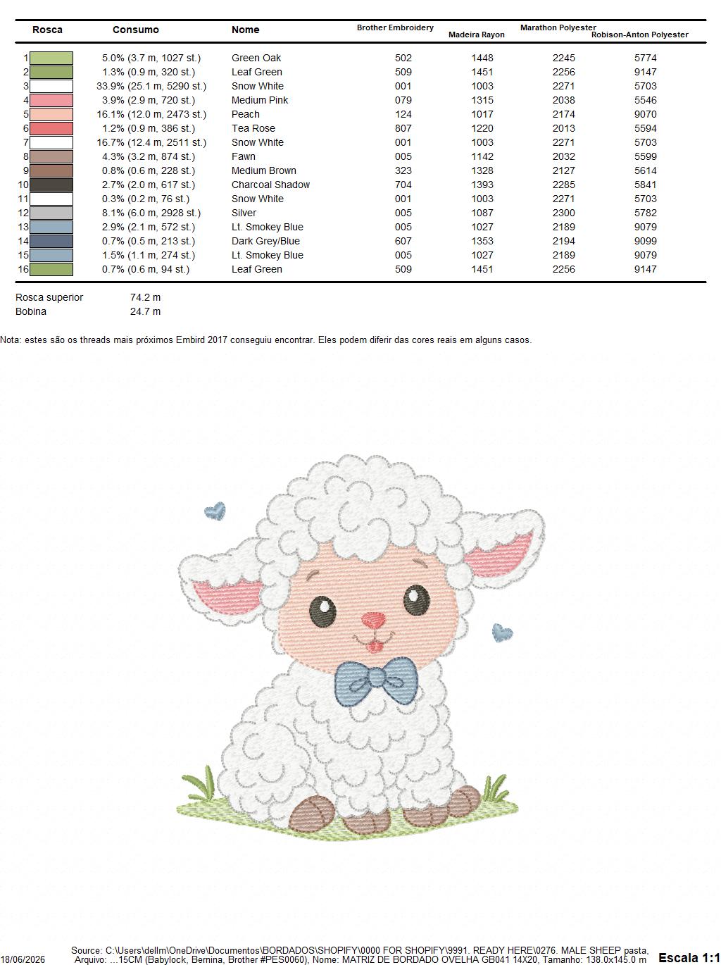 Male Sheep embroidery design - Lamb with hearts machine embroidery pattern - Baby Boy Newborn file - Instant download pes jef dst vp3