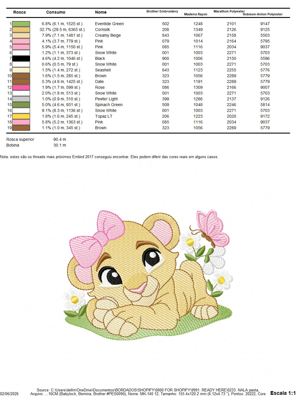 Lion King embroidery design - Lioness Nala with flowers machine embroidery pattern - Baby Boy and girl file - Instant digital download pes jef dst hus vp3