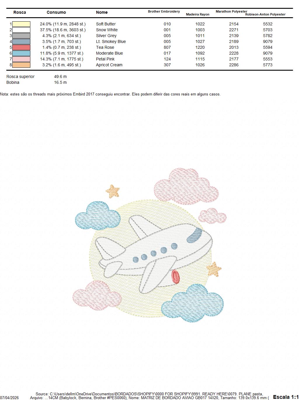Plane embroidery designs - Airplane with clouds and stars machine embroidery pattern - Vehicle Sky Baby boy file - Instant download pes jef (Copy) Marcia Embroidery