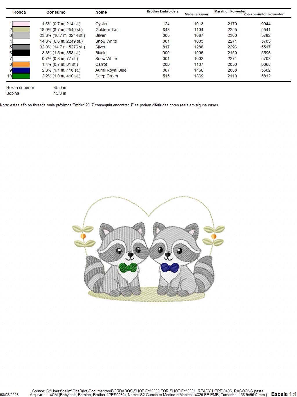 Boys Racoons embroidery designs - Woodland Forest Animal embroidery design machine embroidery pattern - Raccoon Brothers - Instant download (Copy)