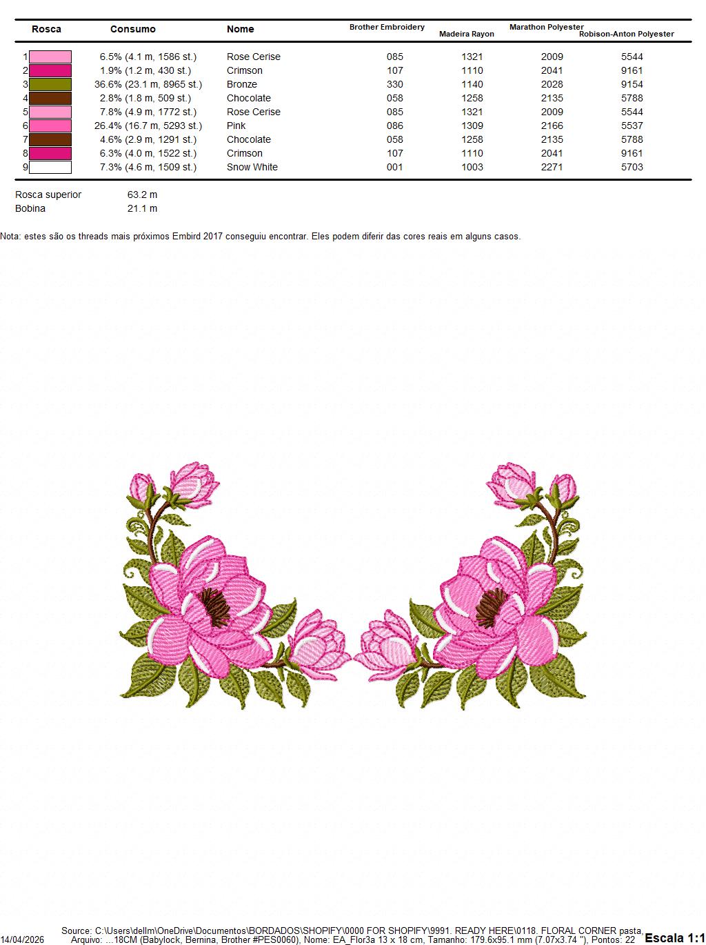 Rose Corner embroidery designs - Flower for Kitchen Towel machine embroidery pattern - Baby Girl file - Instant digital download pes (Copy) Marcia Embroidery