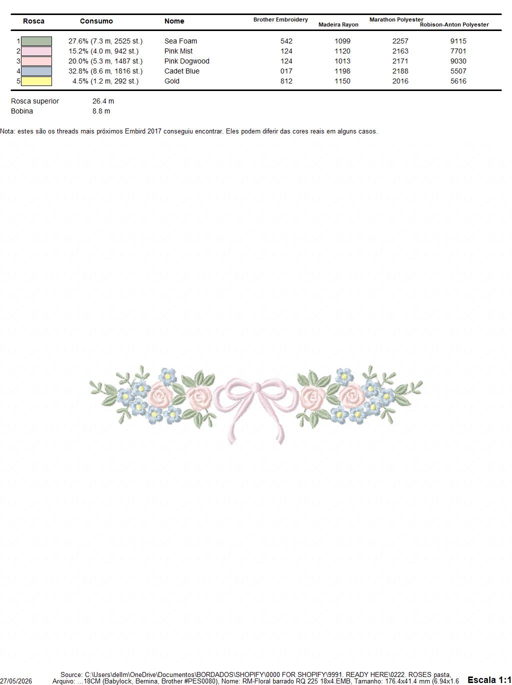 Monogram Floral Frame embroidery design - Roses  and Flowers Frame machine embroidery pattern - Floral wreath garland file - Instant download pes jef (Copy) Marcia Embroidery