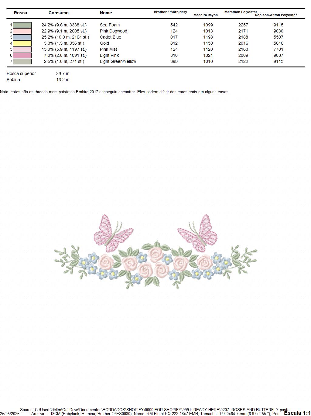 Divider with Flowers and Butterflies embroidery designs - Roses with butterfly embroidery machine embroidery pattern - Floral Kitchen towel - instant download Marcia Embroidery