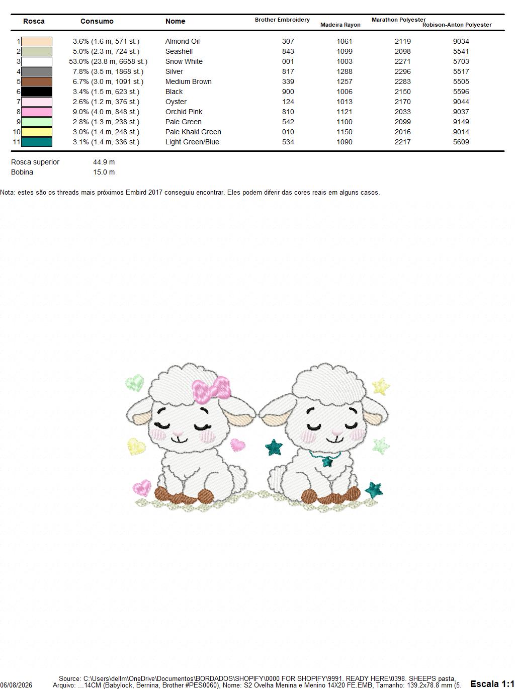Sheep embroidery design - Farm Animal Lamb machine embroidery pattern - Newborn Baby Girl file - Instant digital download pes jef dst