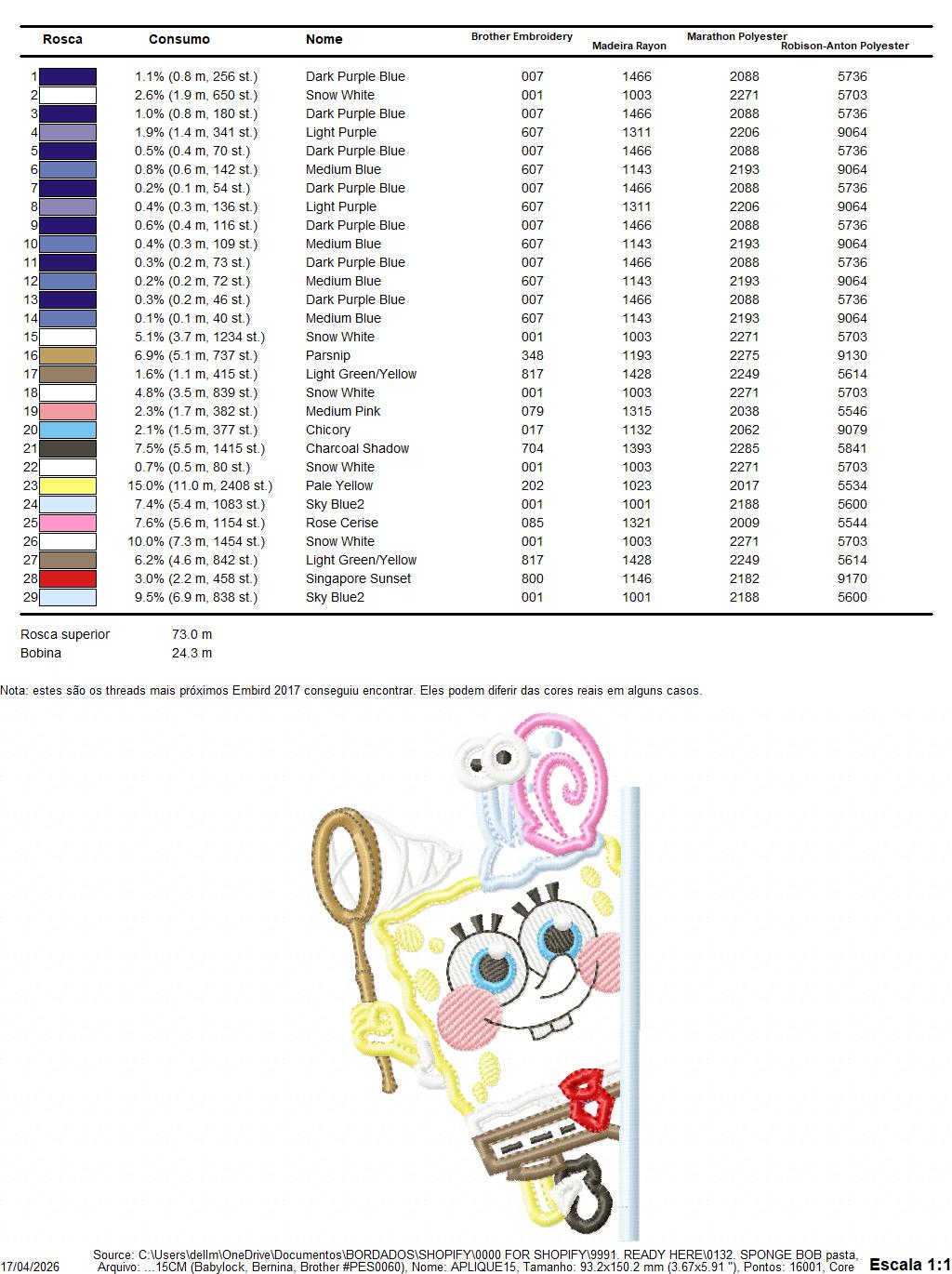 SPONGE BOB embroidery designs - SPONGE BOB embroidery design machine embroidery pattern - Puppy embroidery file - instant download pes (Copy) Marcia Embroidery