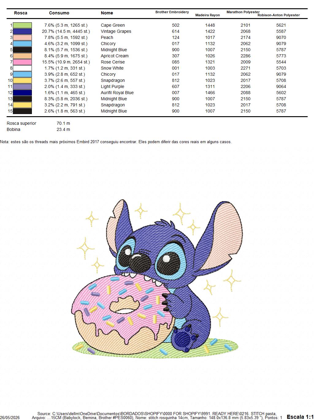 Stitch embroidery design - Lilo and Stitch Cartoon machine embroidery pattern - Baby boy and girl file - Instant digital download pes jef (Copy) Marcia Embroidery