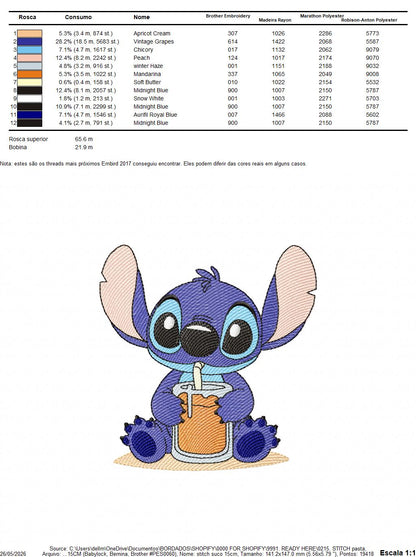 Stitch embroidery design - Lilo and Stitch Cartoon machine embroidery pattern - Baby boy and girl file - Instant digital download pes jef (Copy) Marcia Embroidery