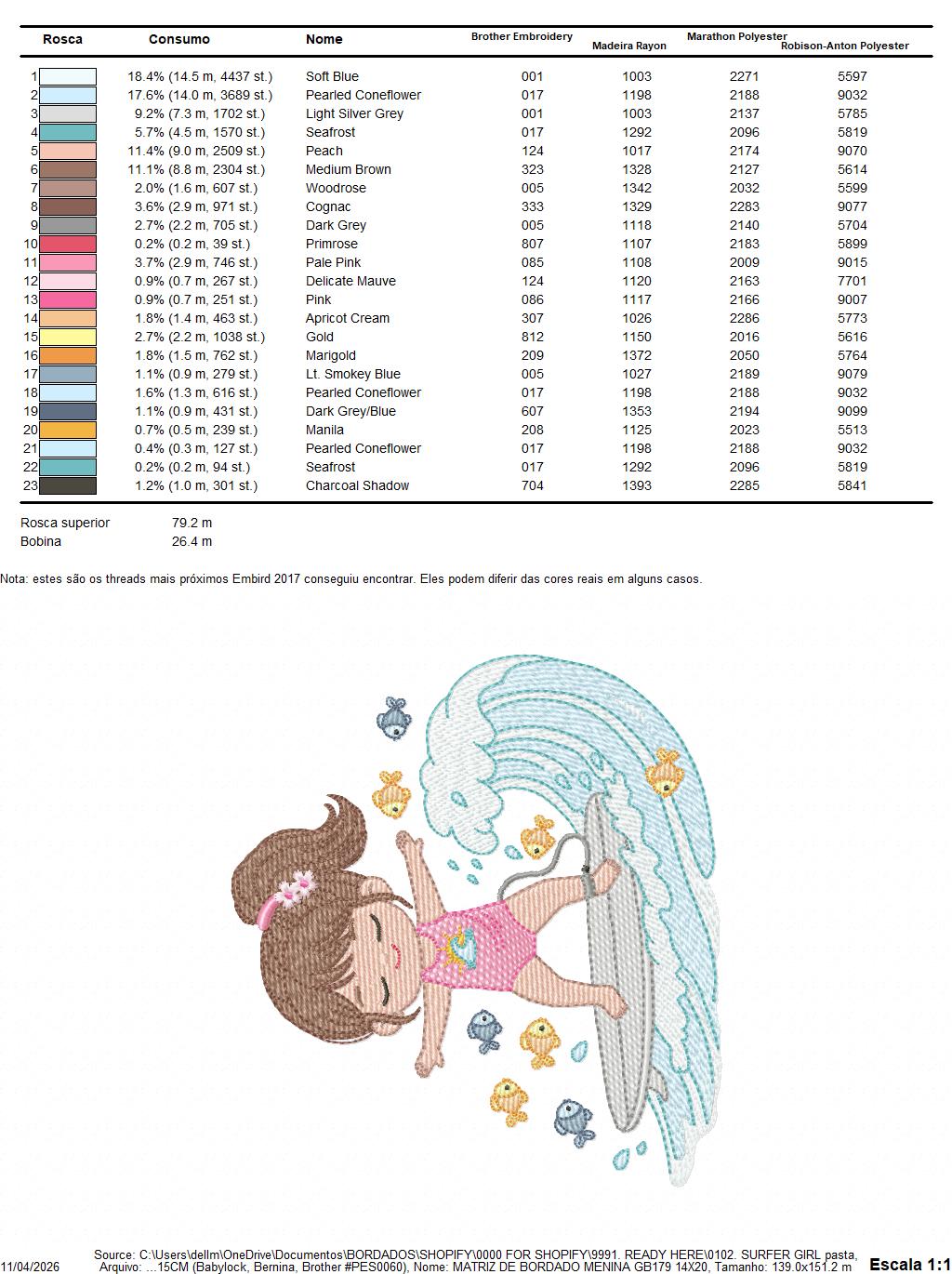 Surfer Girl embroidery designs - Beach Swimmer embroidery design machine embroidery pattern - Coconut tree embroidery - instant download (Copy) Marcia Embroidery