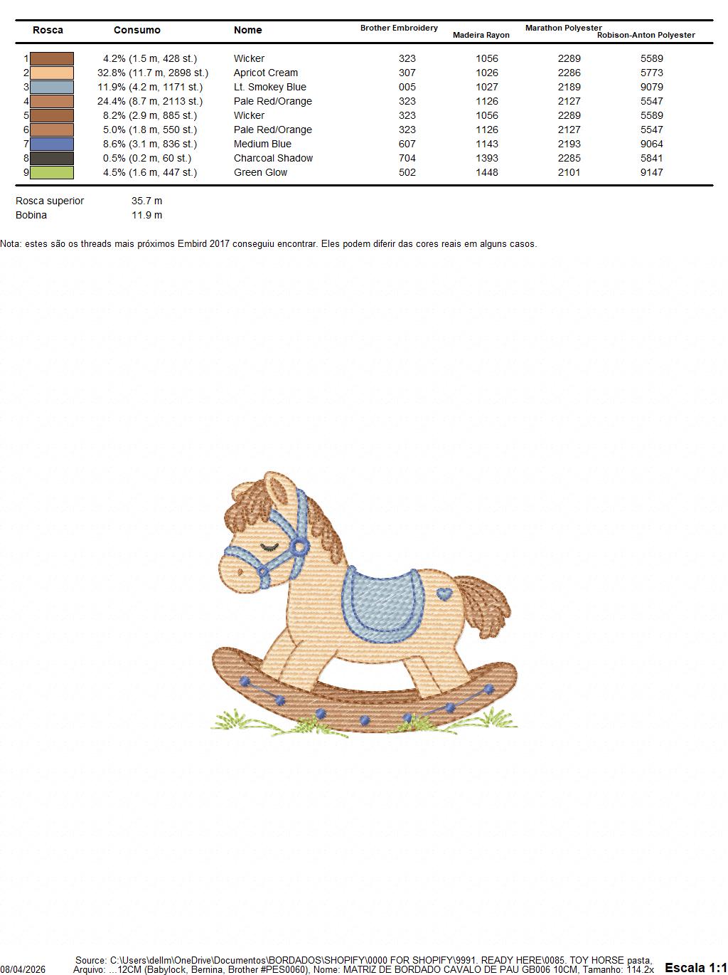 Toy Horse embroidery design - Baby boy Horse machine embroidery pattern - Horse Swing file - Instant download - Marcia Embroidery