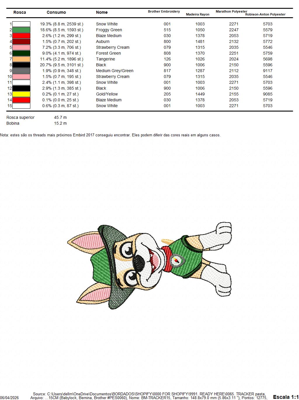 Paw Patrol embroidery designs - Dog Tracker machine embroidery patterns - Baby Girl Boy file - Instant digital download - Chase Rubble Skye Marshall (Copy) Marcia Embroidery