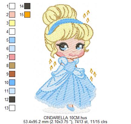 Cindarella embroidery design - Disney Princess machine embroidery patterns - Instant digital download (Copy) (Copy) Marcia Embroidery
