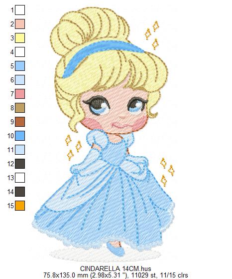 Cindarella embroidery design - Disney Princess machine embroidery patterns - Instant digital download (Copy) (Copy) Marcia Embroidery